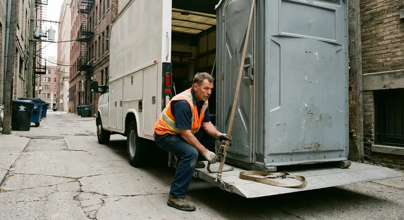 Portable sanitation services in Downtown Menifee