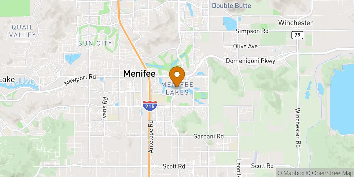 Menifee neighborhood map in Menifee, CA
