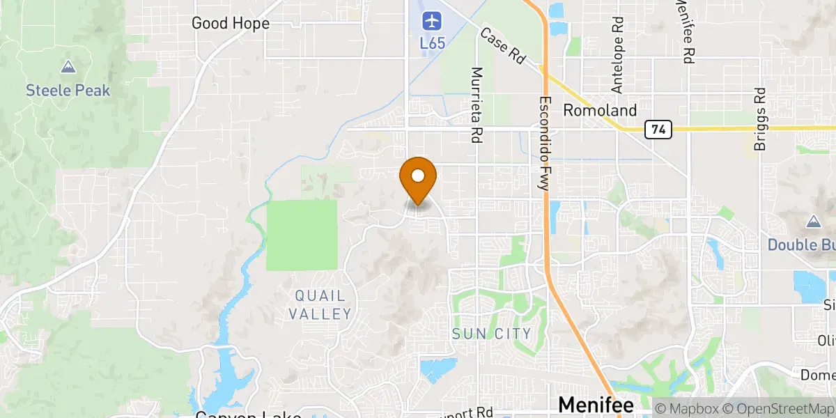  neighborhood map in Menifee, CA